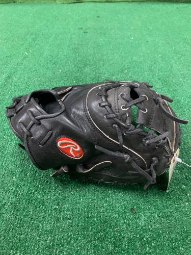 Black Rawlings Heart of the Hide RH Catcher's Baseball Glove 35" (Used)
