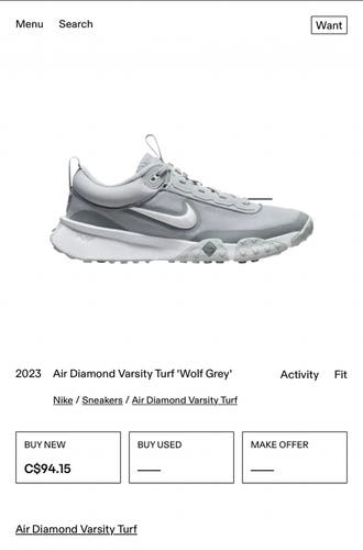 Nike Air Diamond Varsity Turf