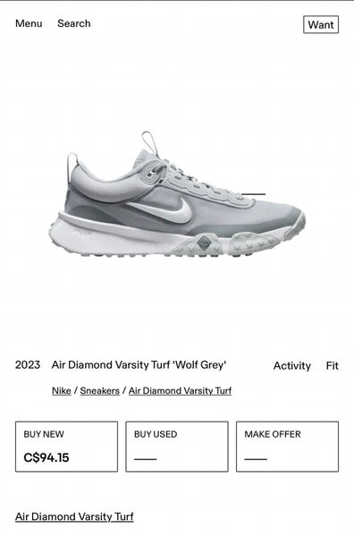 Nike Air Diamond Varsity Turf