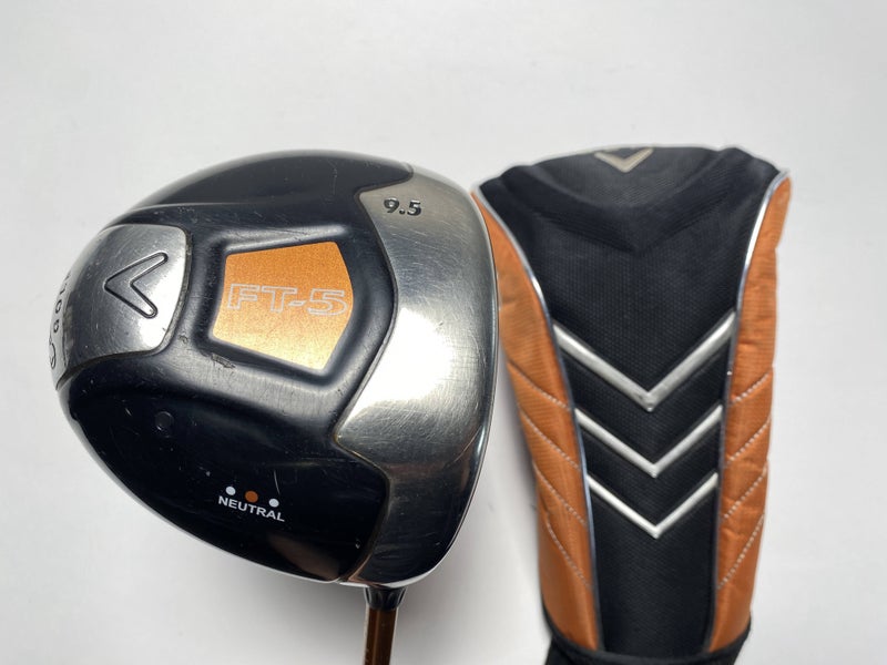 Callaway FT-5 Driver 9.5* Aldila NVS 65g Stiff Graphite Mens RH HC