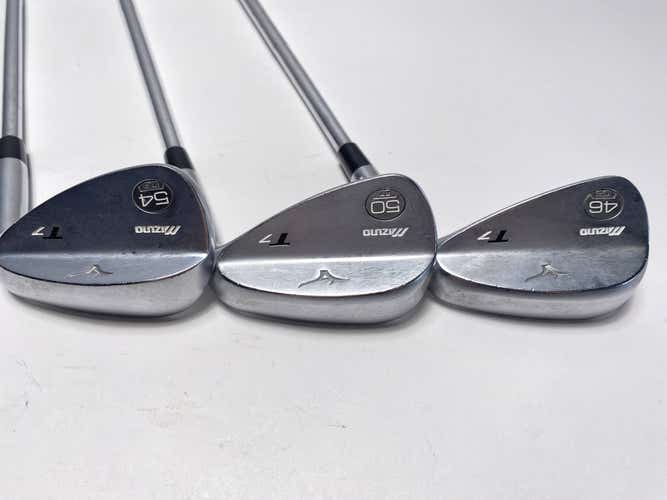 Mizuno T7 White Satin Wedge Set 46* 6 50* 7 54* 8 True Temper DG Wedge Mens RH