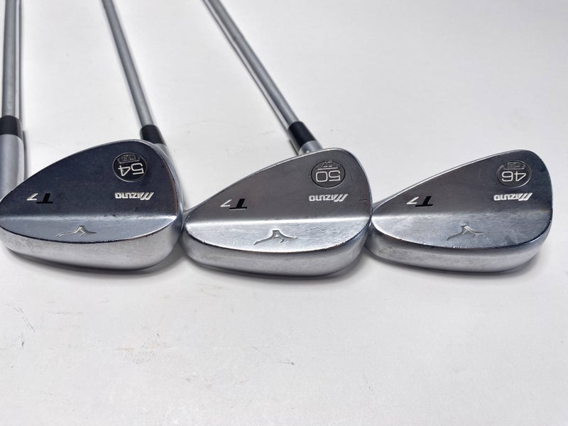 Mizuno T7 White Satin Wedge Set 46* 6 50* 7 54* 8 True Temper DG Wedge Mens RH