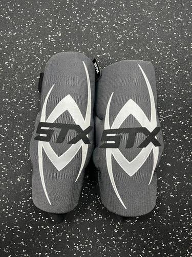 Used STX RIVAL Lacrosse Arm Pads/Guards Grey LG 11849-S000012429