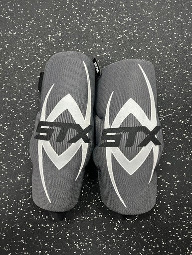Used STX RIVAL Lacrosse Arm Pads/Guards Grey LG 11849-S000012429