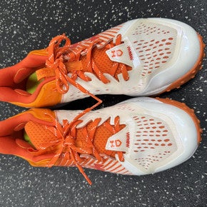 Used Under Armour YARD BB/SB Cleats White And Orange Senior 11.5 11849-S000029627