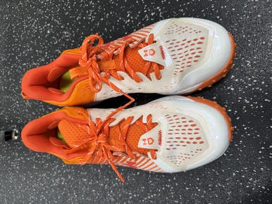 Used Under Armour YARD BB/SB Cleats White And Orange Senior 11.5 11849-S000029627