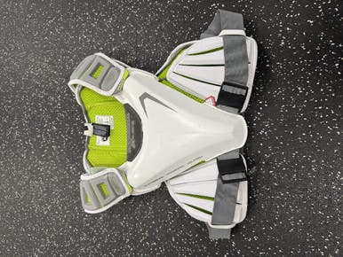 Used Maverik EKG Lacrosse Shoulder Pads White MD 11849-S000029645
