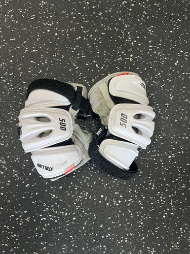 Used STX STALLION 500 Lacrosse Arm Pads/Guards White MD 11849-S000029650
