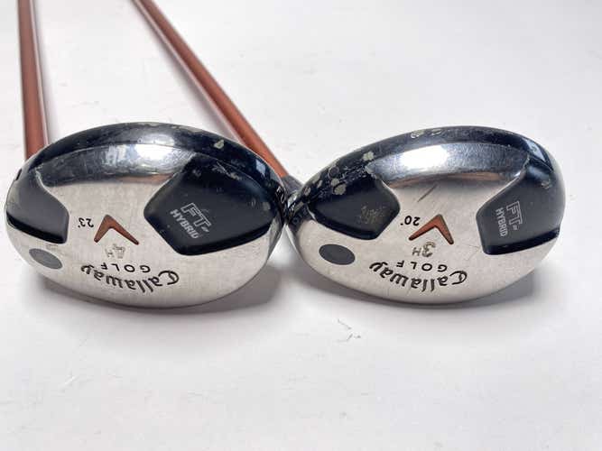 Callaway FT Hybrid 2008 3 & 4 Hybrid Set 20* 23* Aldila NVS Hybrid 85g Mens RH