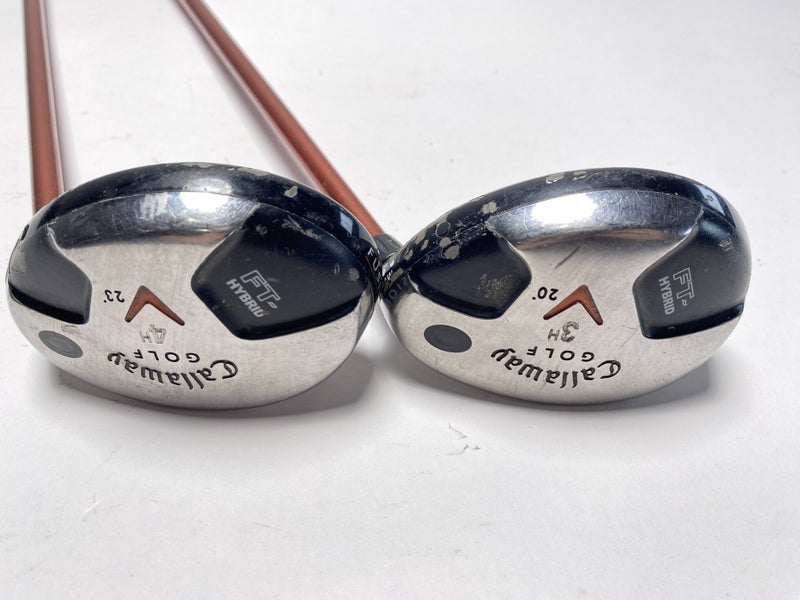 Callaway FT Hybrid 2008 3 & 4 Hybrid Set 20* 23* Aldila NVS Hybrid 85g Mens RH