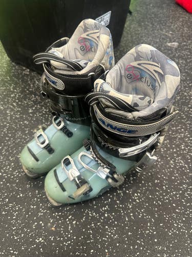 Used Lange EXCLUSIVE 90 Womens DH Ski Boot Teal 245 MP - M06.5 - W07.5 11849-S000029735