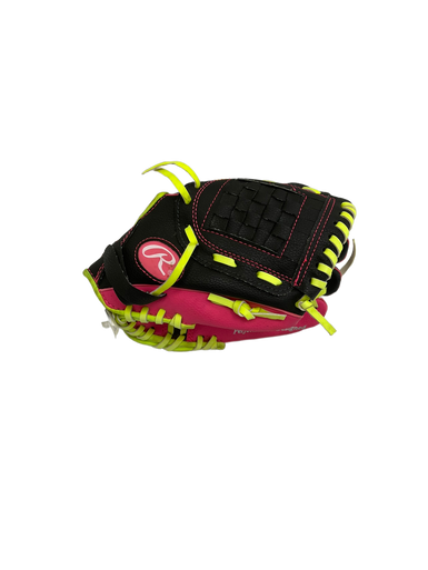 Used Rawlings PLAYERS SERIES BB/SB Glove T-ball Black And Pink 9 1/2" 11692-S000138968
