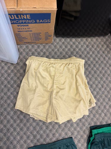 8 Tan Athletic Shorts - Adult S - Adult L