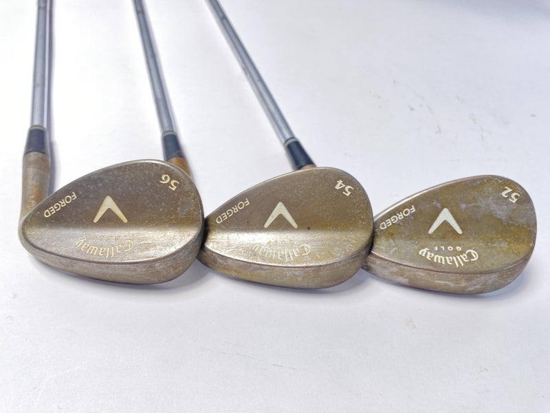Callaway Forged Chrome Wedge Set 52* 54* 56* Wedge Steel Mens RH