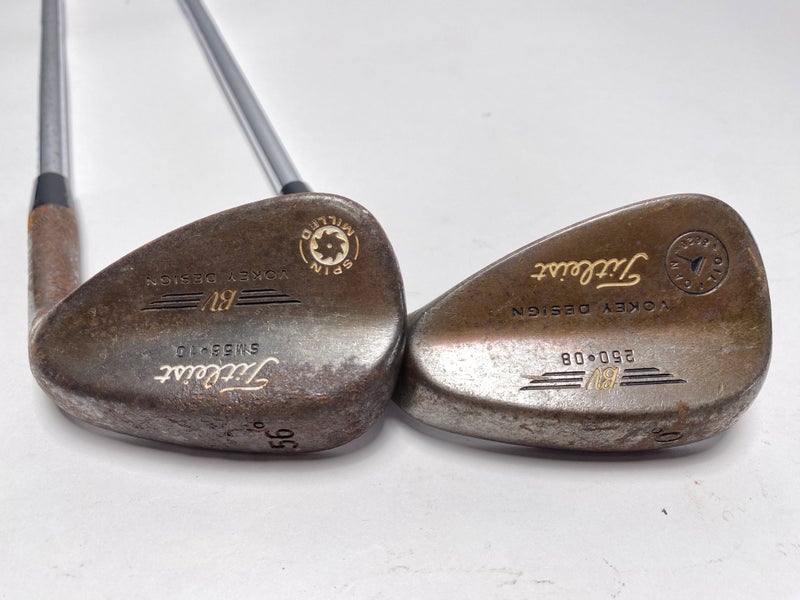 Titleist Vokey Oil Can Wedge Set 50* 8 56* 10 True Temper DG Wedge Steel Mens RH