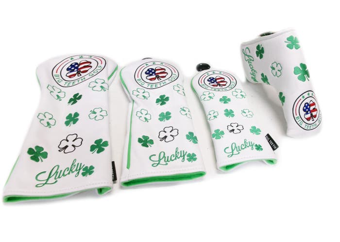 Big Teeth Golf Driver/Fairway/Hybrid/Putter Leather Headcover Set