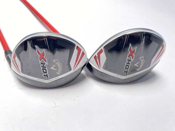 Callaway X Hot 19 3 & 5 Fairway Wood Set 15* 18* ProForce V2 5F3 HL Regular RH