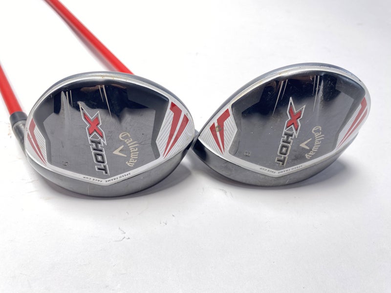 Callaway X Hot 19 3 & 5 Fairway Wood Set 15* 18* ProForce V2 5F3 HL Regular RH