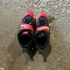 Red Men's Size M 7.5 (W 8.5) Nike High Top Metal