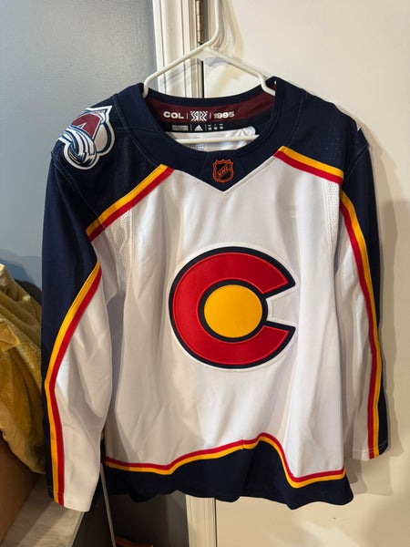 Colorado Avalanche Adidas Reverse Retro Jersey (Blank Size 50)