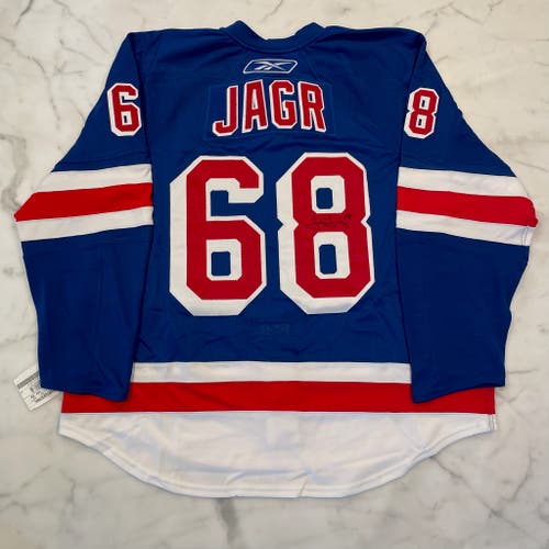 Jaromir Jagr Autographed NY Rangers Reebok Jersey – Size 58 – NWT
