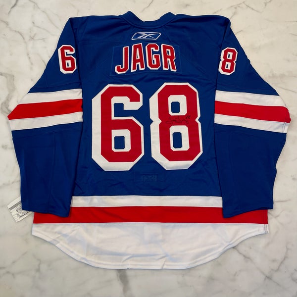Jaromir Jagr Autographed NY Rangers Reebok Jersey – Size 58 – NWT