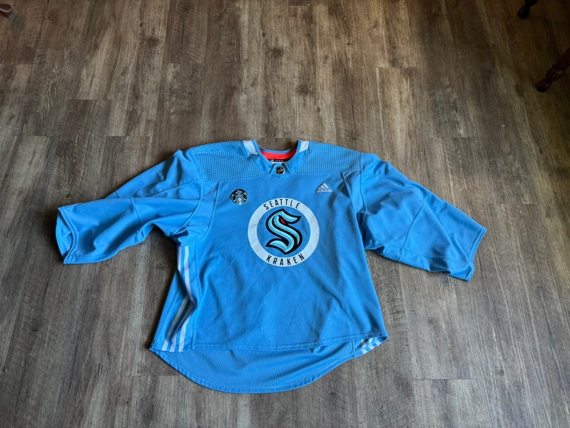 Blue Goalie Cut Adult Unisex Adidas Jersey (Used)