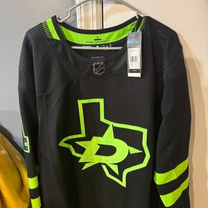 Dallas Stars Adidas Miro Heiskanen Alternate Jersey (size 54)