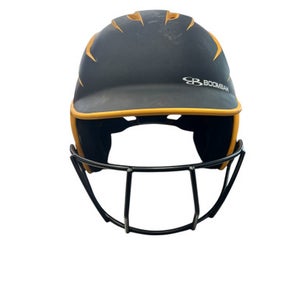 Used BoomBah BBH2SP Batting Helmet w/Mask Yellow SM 11863-S000022907