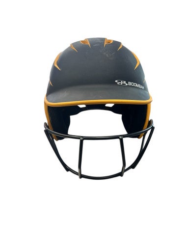 Used BoomBah BBH2SP Batting Helmet w/Mask Yellow SM 11863-S000022907