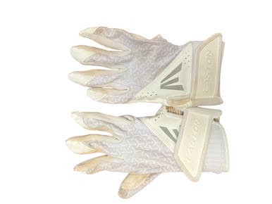 Used Easton BB/SB Batting Gloves White SM 11863-S000022911