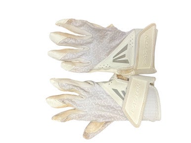 Used Easton BB/SB Batting Gloves White SM 11863-S000022911