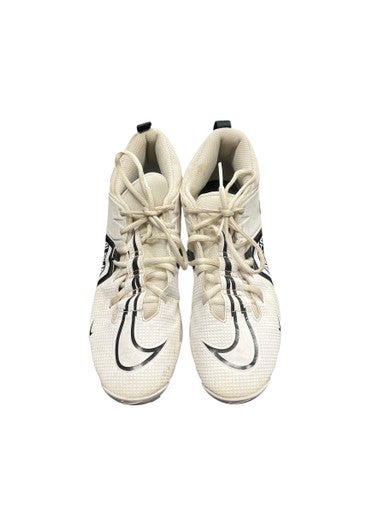 Used Nike ALPHA Adult FB Cleats White Senior 10 11863-S000022943