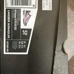 Blue Kid's Youth Under Armour Low Top Harper 9 Molded Cleats (New)