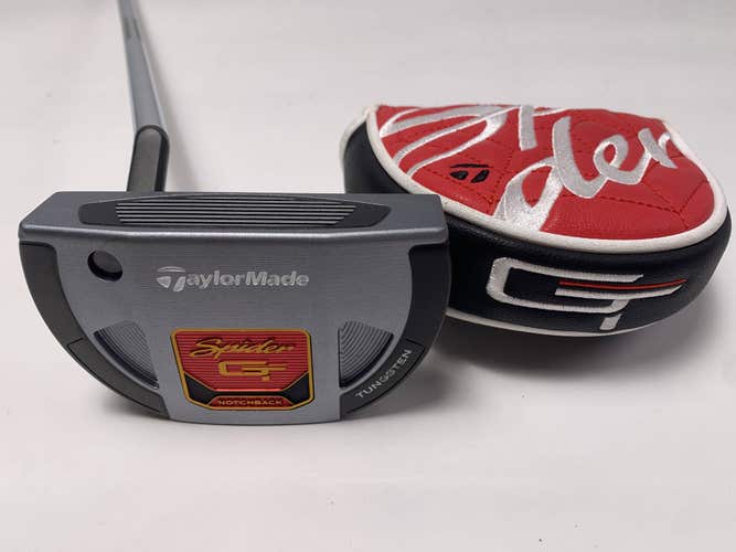 TaylorMade Spider GT Notchback Slant Putter 35" SuperStroke Pistol GTR LH NEW
