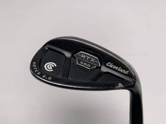 Cleveland 588 RTX 2.0 CB Black Satin Lob Wedge 60* True Temper DG Wedge Mens RH