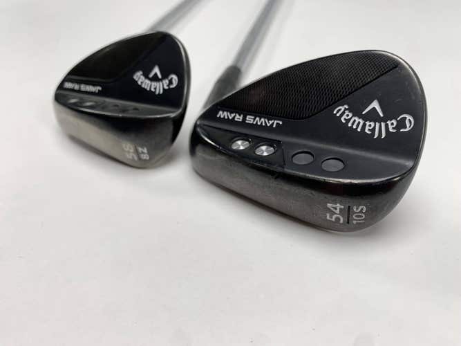 Callaway Jaws Raw Black Plasma Wedge Set 54* 10 | 58* 8 TT DG Spinner RH