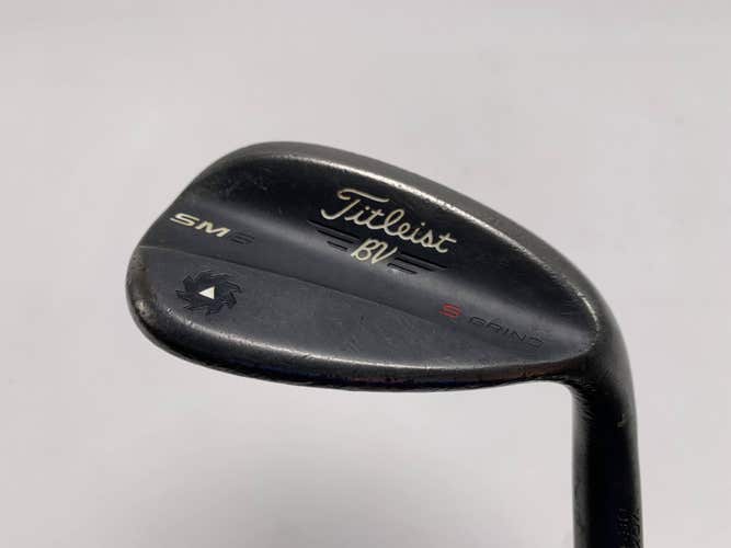 Titleist Vokey SM6 Jet Black Lob Wedge LW 58* 10 Bounce S-Grind Steel Mens RH