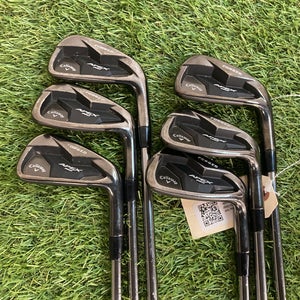 Men's Callaway Apex Pro 19 Iron Set Right Handed Stiff Flex Graphite Shaft (Used) 5-9 PW
