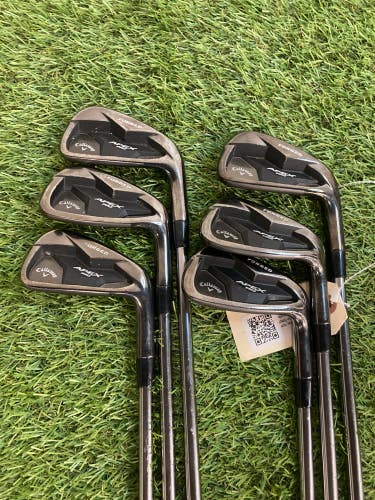 Men's Callaway Apex Pro 19 Iron Set Right Handed Stiff Flex Graphite Shaft (Used) 5-9 PW