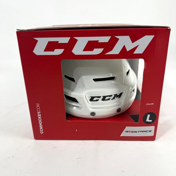 New White CCM Resistance Helmet | Large