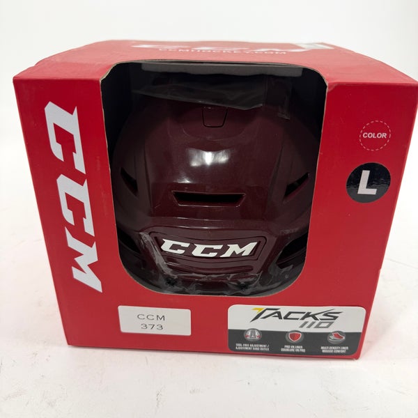 New Maroon CCM Tacks 110 Helmet | Large | CCM373