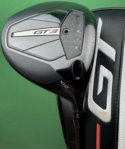 Titleist GT3 Driver 10* Graphite Tensei 1K Blue 55 Stiff Flex RH w/ Headcover