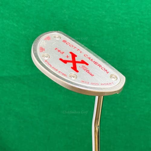 Scotty Cameron Red X 34.5" Single-Bend Mid-Mallet Putter w/Super Stroke & HC