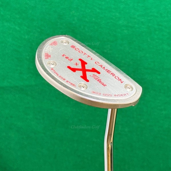 Scotty Cameron Red X 34.5" Single-Bend Mid-Mallet Putter w/Super Stroke & HC