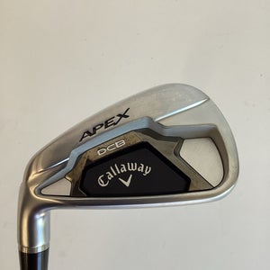 Callaway Apex DCB Lefthanded LH Single 7 Iron Demo Recoil F3 Regular Graphite