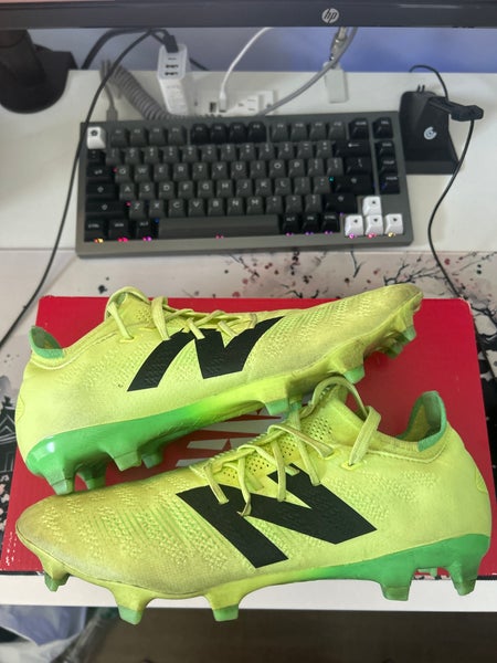 Green Men's Size M 8.0 (W 9.0) New Balance Furon Pro V7+ FG Turf Cleats Cleats (Used)