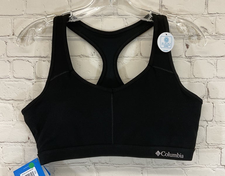 Columbia RCW1137 Women's OMNI FREEZE ZERO Racerback Sports Bra Black Medium
