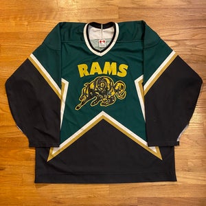 Vintage Dallas Stars inspired Rams beer league hockey jersey