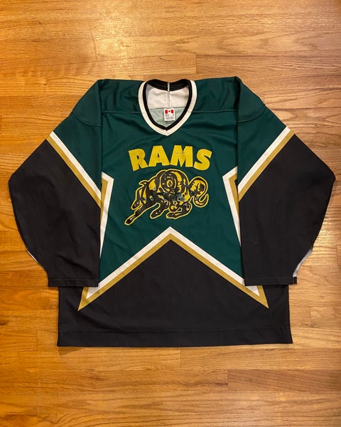 Vintage Dallas Stars inspired Rams beer league hockey jersey